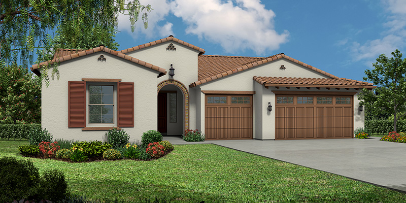 Plan 1 - Halsbury: Elevation B - Spanish
