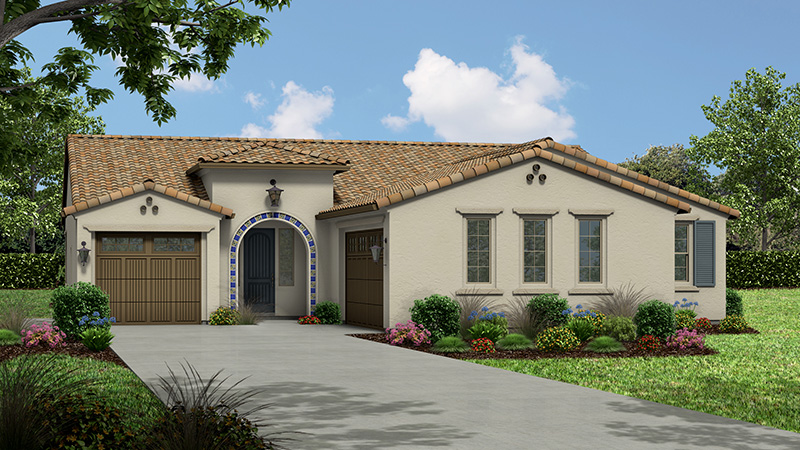Plan 2 - Rothbury: Elevation B - Spanish