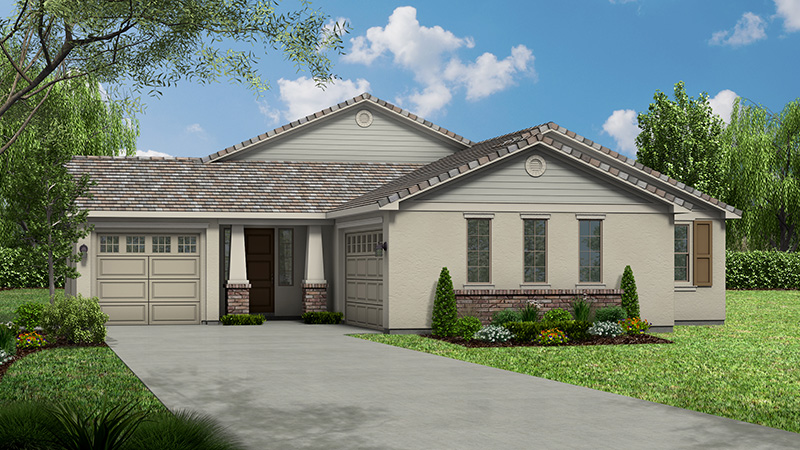 Plan 2 - Rothbury: Elevation C - Traditional